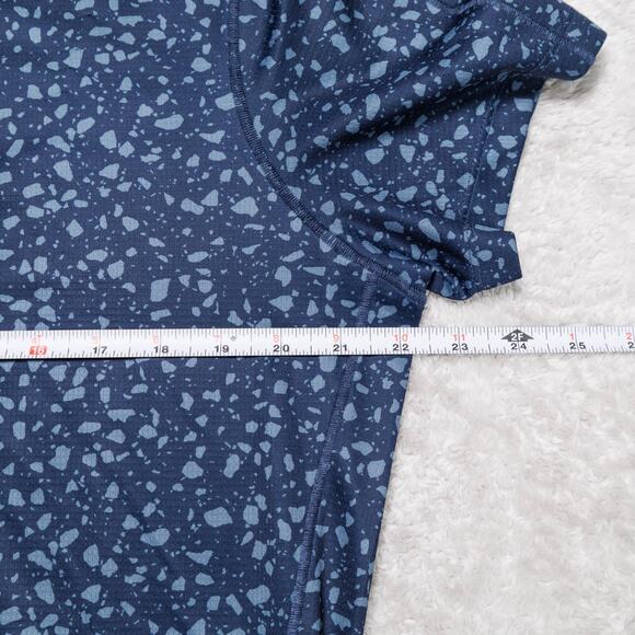 Ten Thousand Lightweight Microfiber Blue Dot Crewneck Tshirt Athletic Mens L - Picture 7 of 12